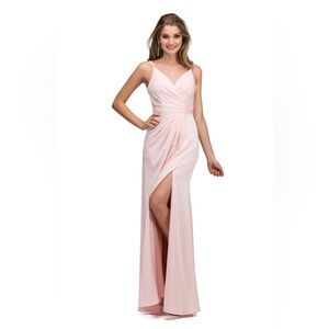 Elegant Blush Evening Gown